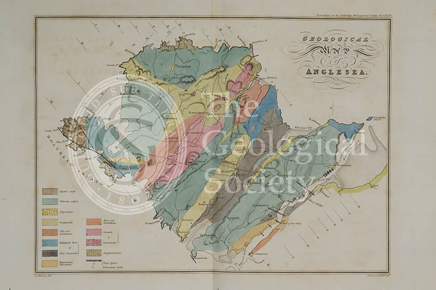 Geological map of Anglesea (Henslow, 1822)