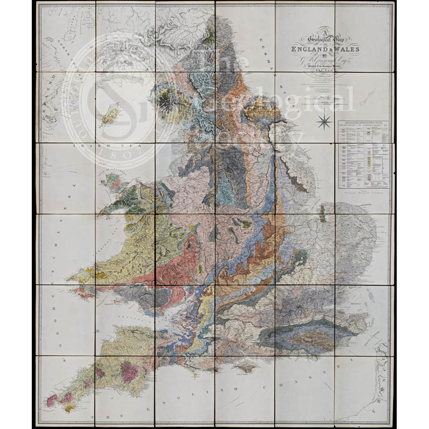 Geological Map of England and Wales (1820) 1st edition