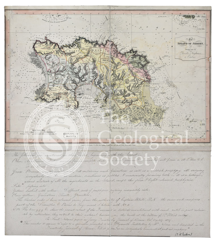 First geological map of Jersey [c.1828]