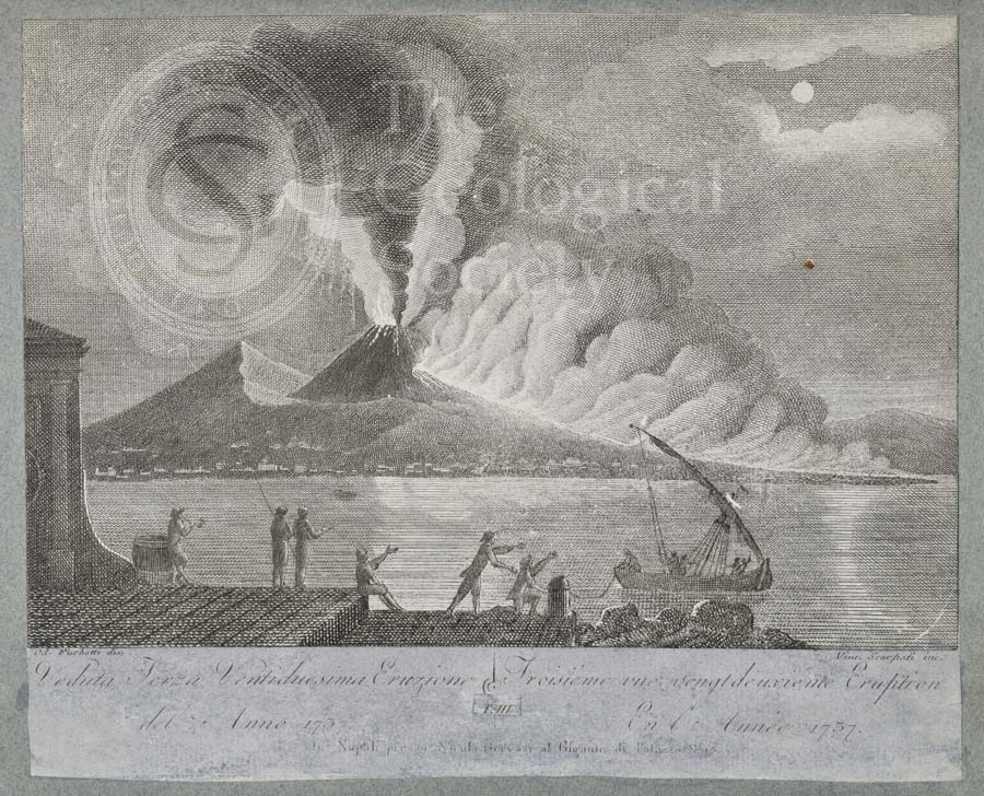 View of the 22nd eruption of Mount Vesuvius, 1737 