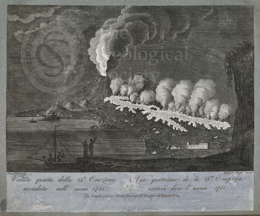 View of the 23rd eruption of Mount Vesuvius, 1751 