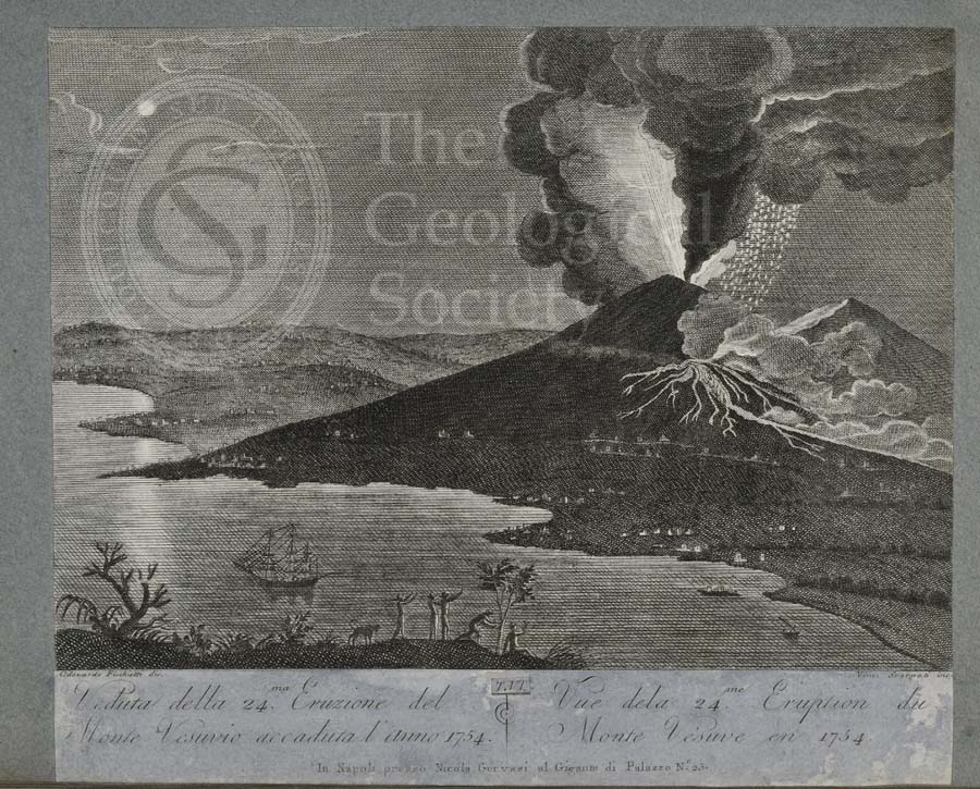 View of the 24th eruption of Mount Vesuvius, 1754 