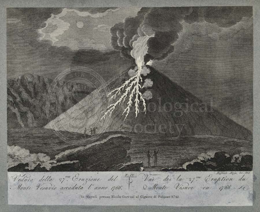 View of the 27th eruption of Mount Vesuvius, 1766 