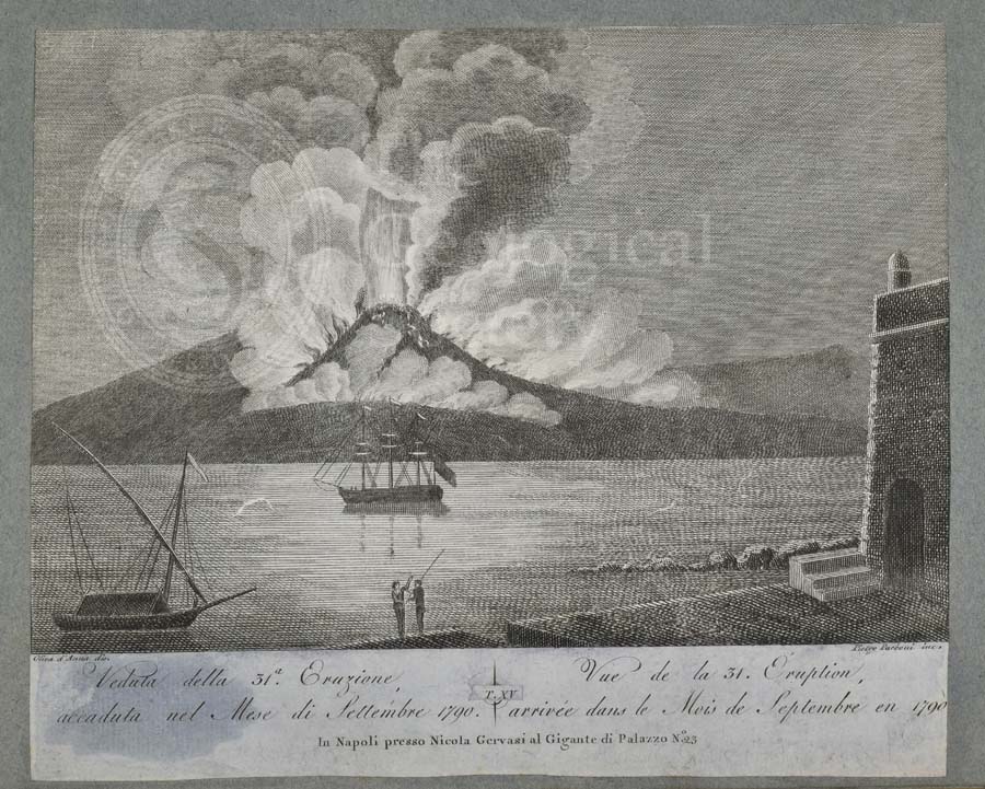 View of 31st eruption of Mount Vesuvius, September 1790