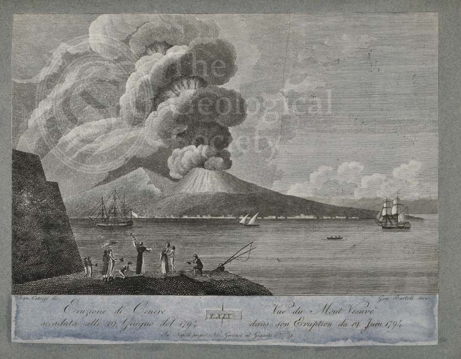 Eruption of ash from Mount Vesuvius, 19 June 1794