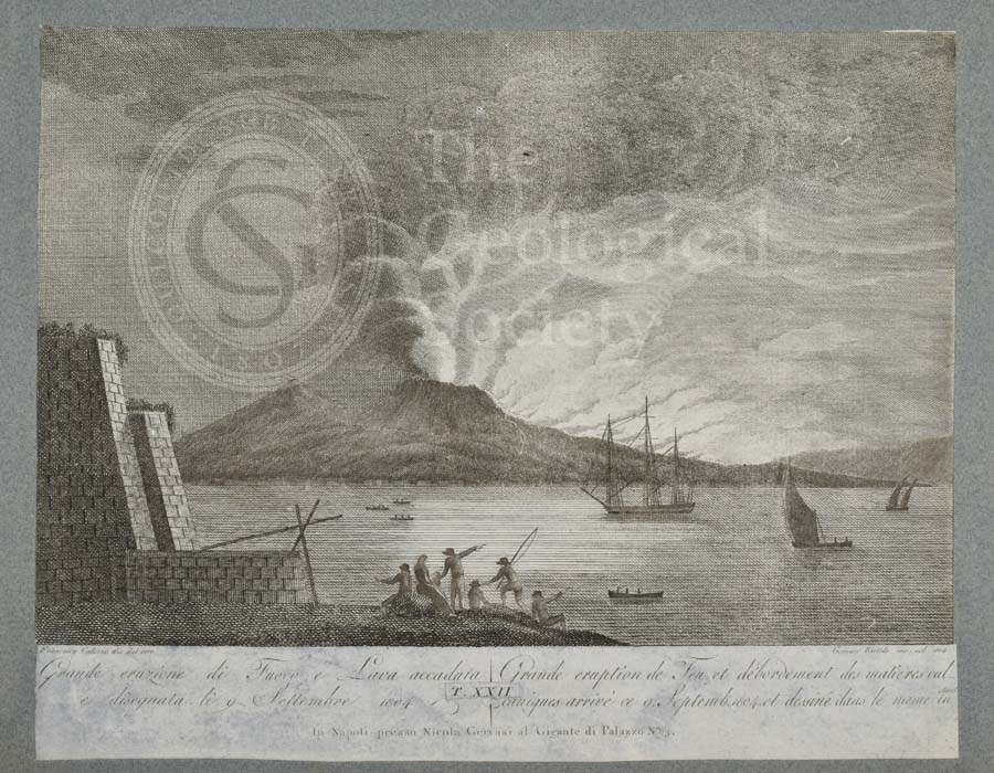 Great eruption of fire and lava from Mount Vesuvius, 9 September 1804